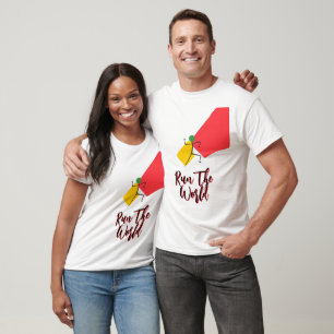 T-shirt Coureur Abstrait en mouvement