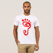 T-shirt Coureur aux pieds nus (Devant entier)