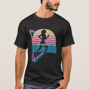 T-shirt Coureur Coureur Cool Moms Exécuter Marathons