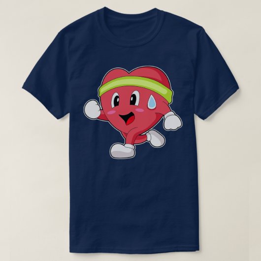 T-shirt Coureur de coeur (Design devant)