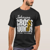 T-shirt Coureur de cross-country ADD TEXT Équipe de course (Devant)