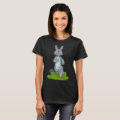 T-shirt Coureur de lapin faisant du sport (Devant entier)