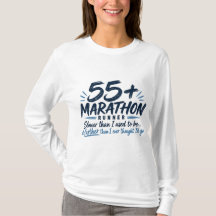 Coureur de marathon 55+ plus lent mais plus loin