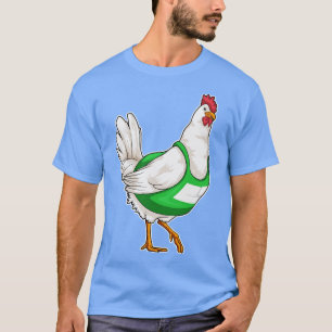 T-shirt Coureur de poulets faisant du sport
