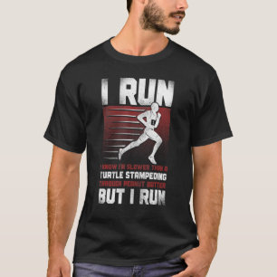 T-shirt Coureur demi-marathon Vintage Je cours Je sais