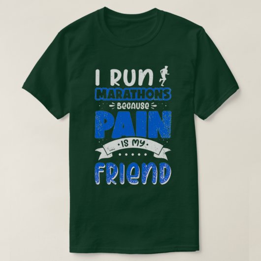 T-shirt Coureur disant marathon jogging jogger disant (Design devant)