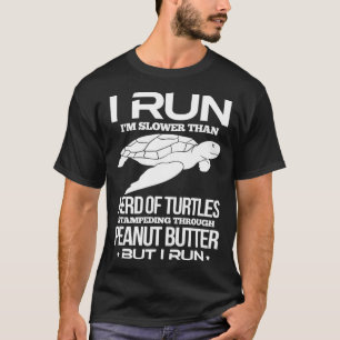 T-shirt Coureur en course Je cours Je suis plus lent qu'u