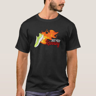 T-shirt Coureur exécutant le basculement