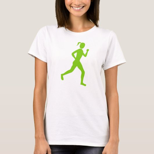 T-shirt Coureur (Femme) - Martian Green (Devant)