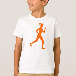 T-shirt Coureur (Femme) - Orange