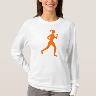 T-shirt Coureur (Femme) - Orange