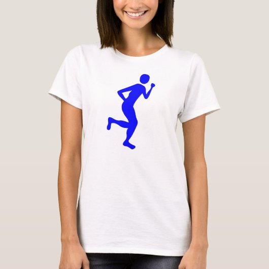 T-shirt Coureur (Homme) - Bleu (Devant)