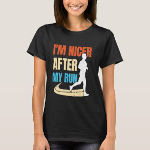 T-shirt Coureur JE SUIS PLUS GENTIL APRÈS MA COURSE Joggin