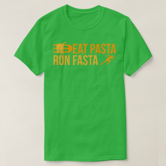 T-shirt Coureur Manger Pasta Run Fasta Jogger Drôle Idée c (Design devant)