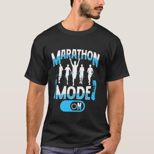 T-shirt Coureur MODE MARATHON ACTIVÉ Course drôle de marat (Devant)