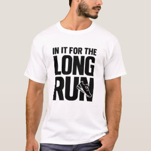 T-shirt coureur pour le long terme citation de course à pi