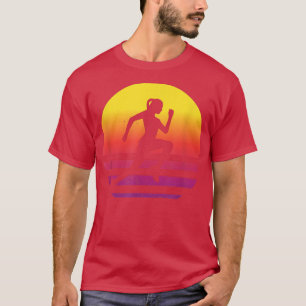 T-shirt Coureur rétro, motivation, jogging