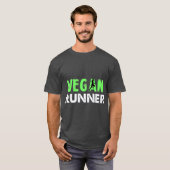 T-shirt Coureur végétal pour athlète végétalien masculin (Devant entier)