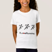 T-Shirt Coureurs courants de slogan d'amour (Devant)