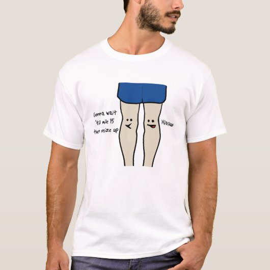 T-shirt Coureurs genoux (Devant)