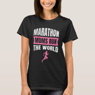 T-shirt Coureuse MAMANS DU MARATHON COURENT LE MONDE Marat