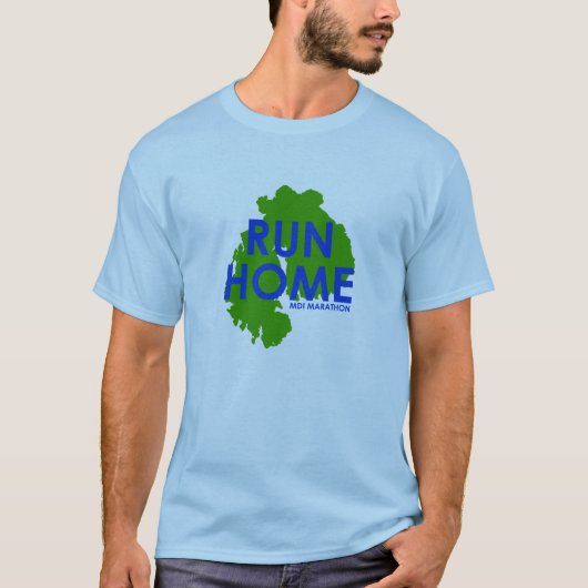 T-shirt Courez à la maison (Devant)