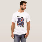 T-shirt Courez comme le vent (Devant entier)