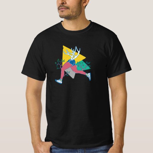 T-shirt Courez comme un cerf (Devant)