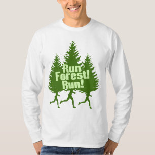 T-shirt Courez la course de forêt