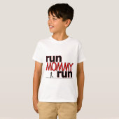 T-shirt Courez la course de maman (Devant entier)