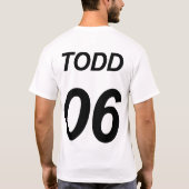 T-shirt Courez la course de Todd (Dos)