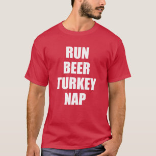 T-shirt Courez le petit somme de la Turquie de bière (SUR