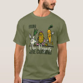 T-shirt Courez les végétaliens sont les légumes venants (Devant)