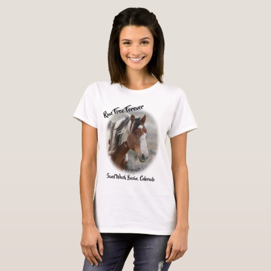 T-shirt Courez librement pour toujours (Devant entier)