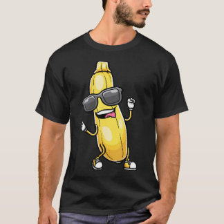 T-shirt Courgette jaune drôle dansant pour les amateurs de
