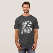 T-shirt « Courir avec détermination - Pas d'excuse (Devant entier)
