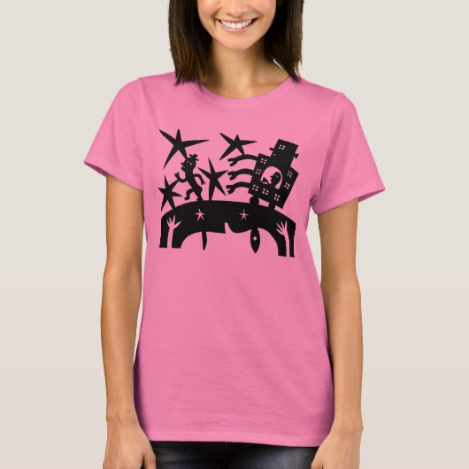 T-shirt Courir D'Un Robot (Devant)