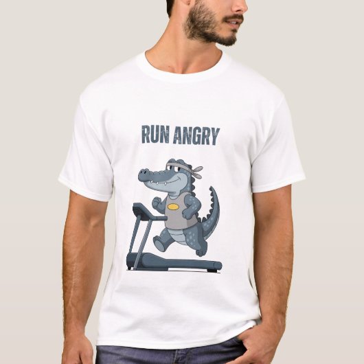 T-shirt Courir en colère (Devant)