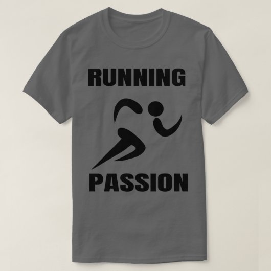 T-shirt Courir Est Ma Passion (Design devant)