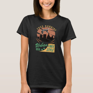 T-shirt Courir gratuitement Style Parkour Extrem Sport vid