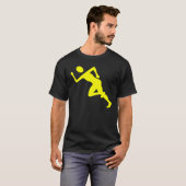 T-shirt Courir - Jaune (Devant entier)
