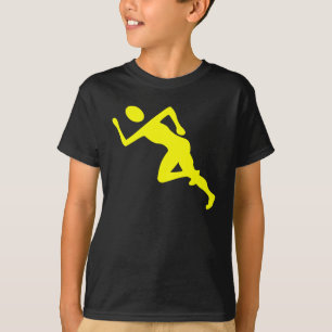 T-shirt Courir - Jaune