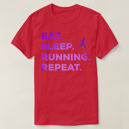 T-shirt courir jogging slogan sport cadeau jogging 4 (Design devant)