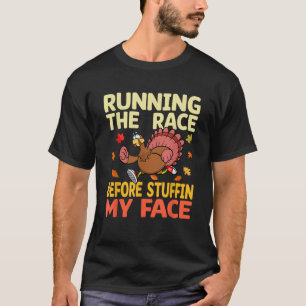 T-shirt Courir La Course Avant De Trop Me Trop Le Visage T