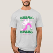 T-shirt Courir Late Club Funny Retro Conception cadeau (Devant)