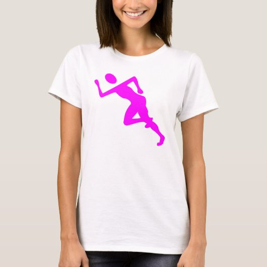 T-shirt Courir - Magenta (Devant)