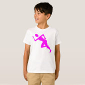 T-shirt Courir - Magenta (Devant entier)