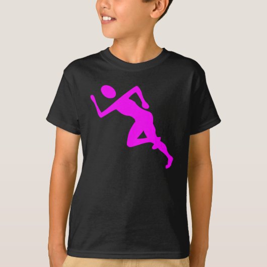 T-shirt Courir - Magenta (Devant)