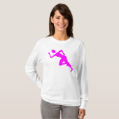 T-shirt Courir - Magenta (Devant entier)
