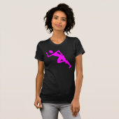 T-shirt Courir - Magenta (Devant entier)